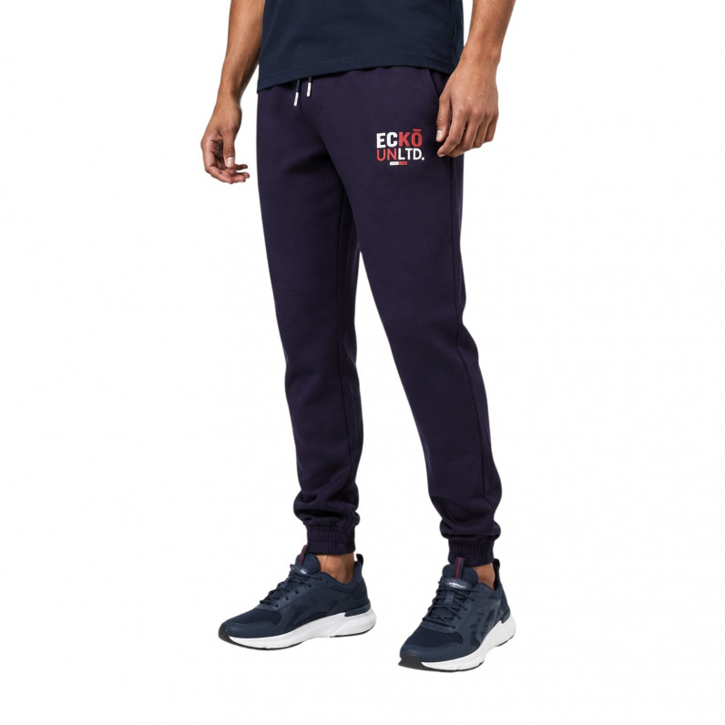 Men's Autodrome Navy Cotton Blend Jog Pants | Casual Streetwear Joggers