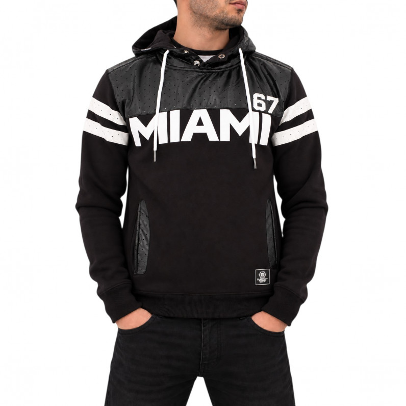 Men's Black Miami 67 Pullover Hoodie