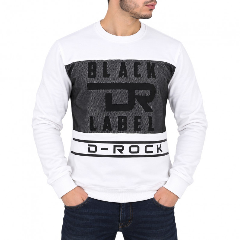 White Black Label Crew Neck Sweatshirt &ndash; Sizes S&ndash;M