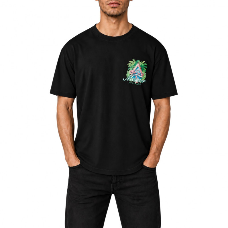 Men&rsquo;s Black Prism Graphic T-Shirt &ndash; Tropical & Paris Prints
