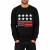 Men&rsquo;s Slim Fit Black Sweatshirt with Stars & Stripes Graphic
