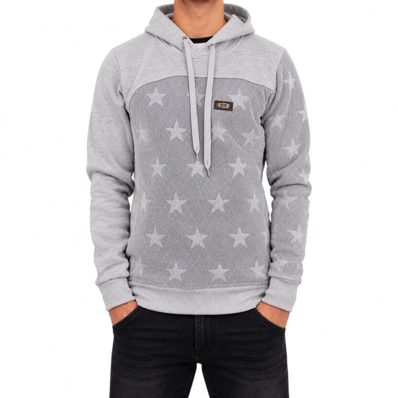 Men&rsquo;s Red USA Star Print Pullover Hoodie